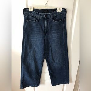 Banana Republic high rise wide leg copped denim jeans
